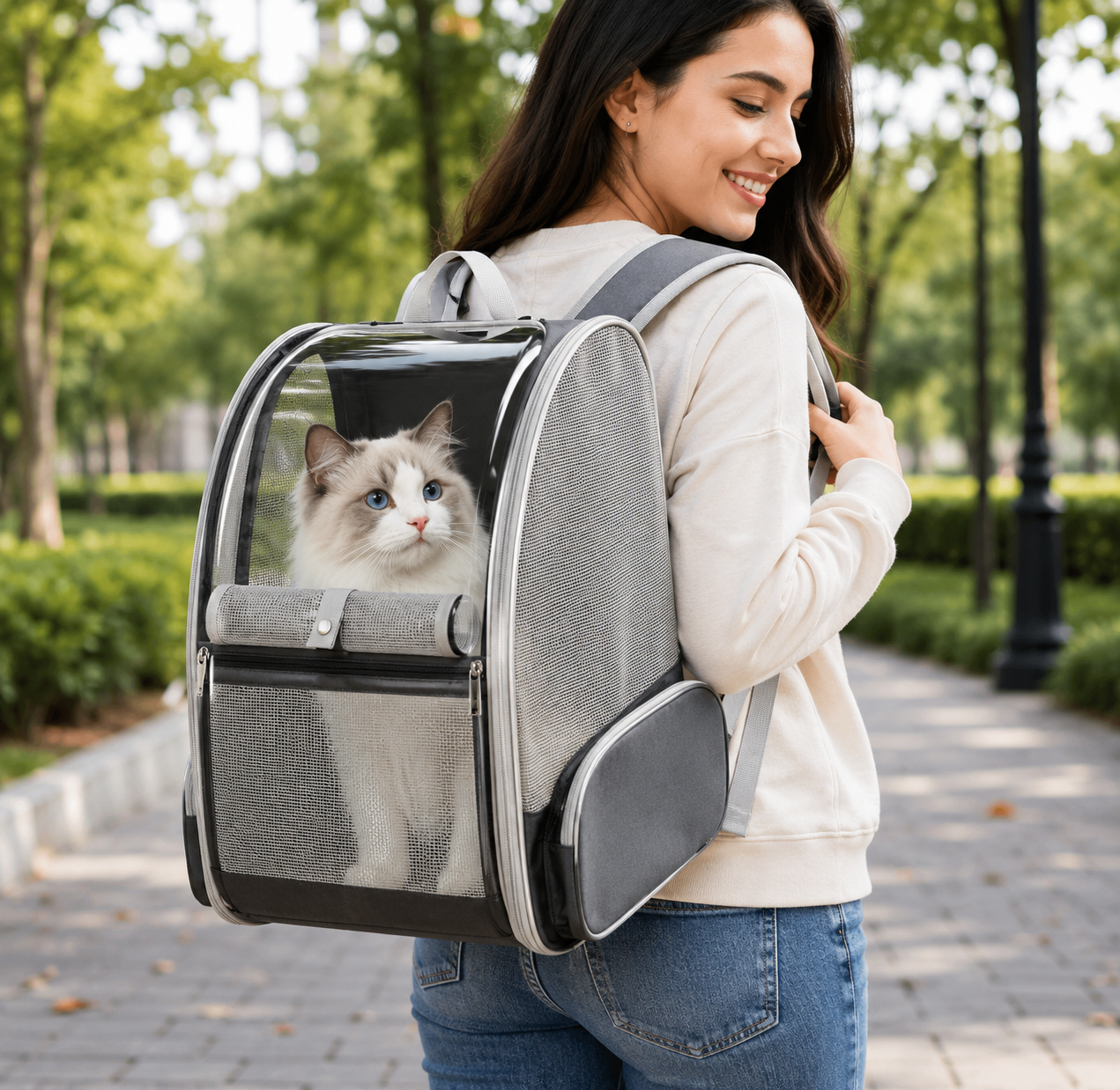Bubble Window Pet Travel Backpack Amazon India