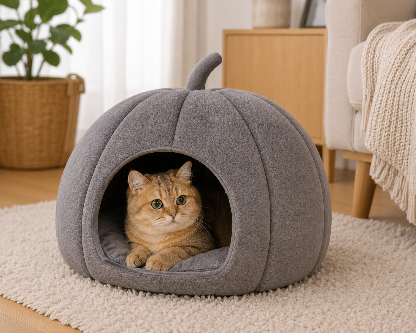 Cozy Pumpkin Cat House Amazon India
