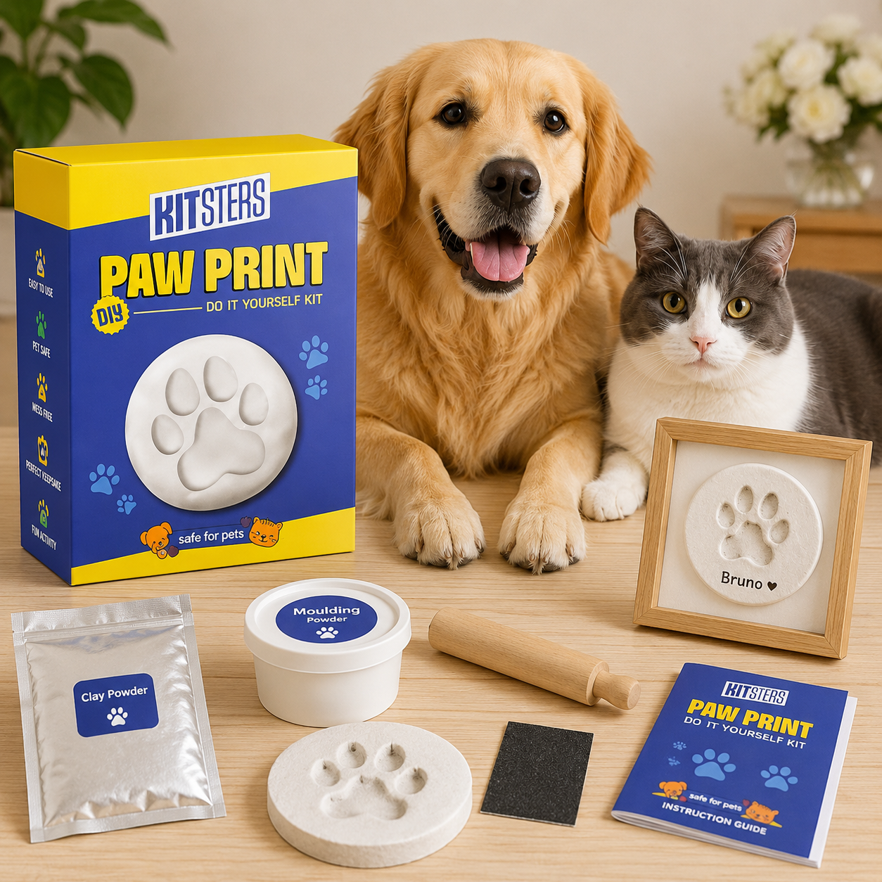 DIY Paw Print Keepsake Kit Dogs Cats Amazon India