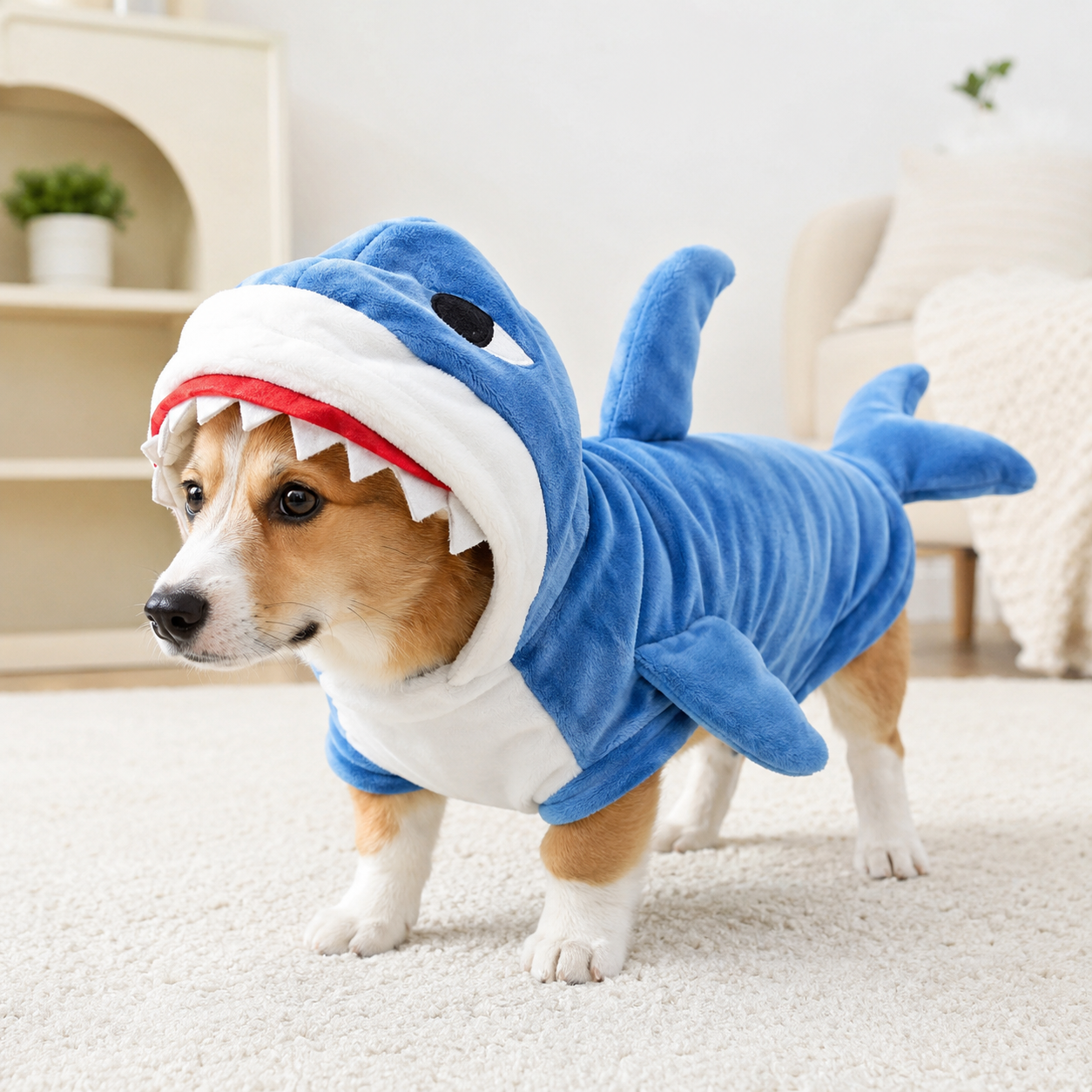 Shark Pet Costume Hoodie Dogs Cats Amazon India