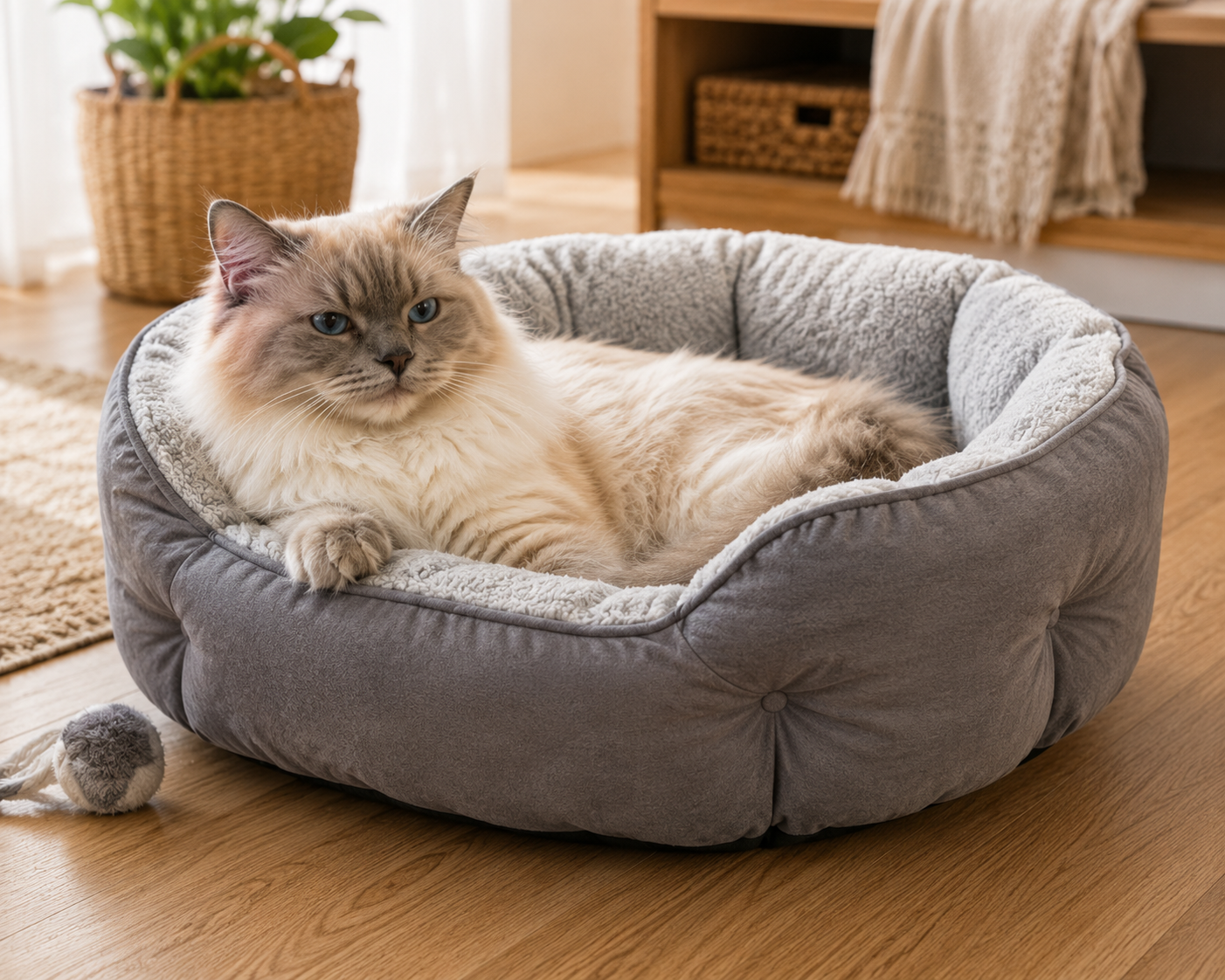 Ultra Cozy Cat Cuddle Bed Amazon India